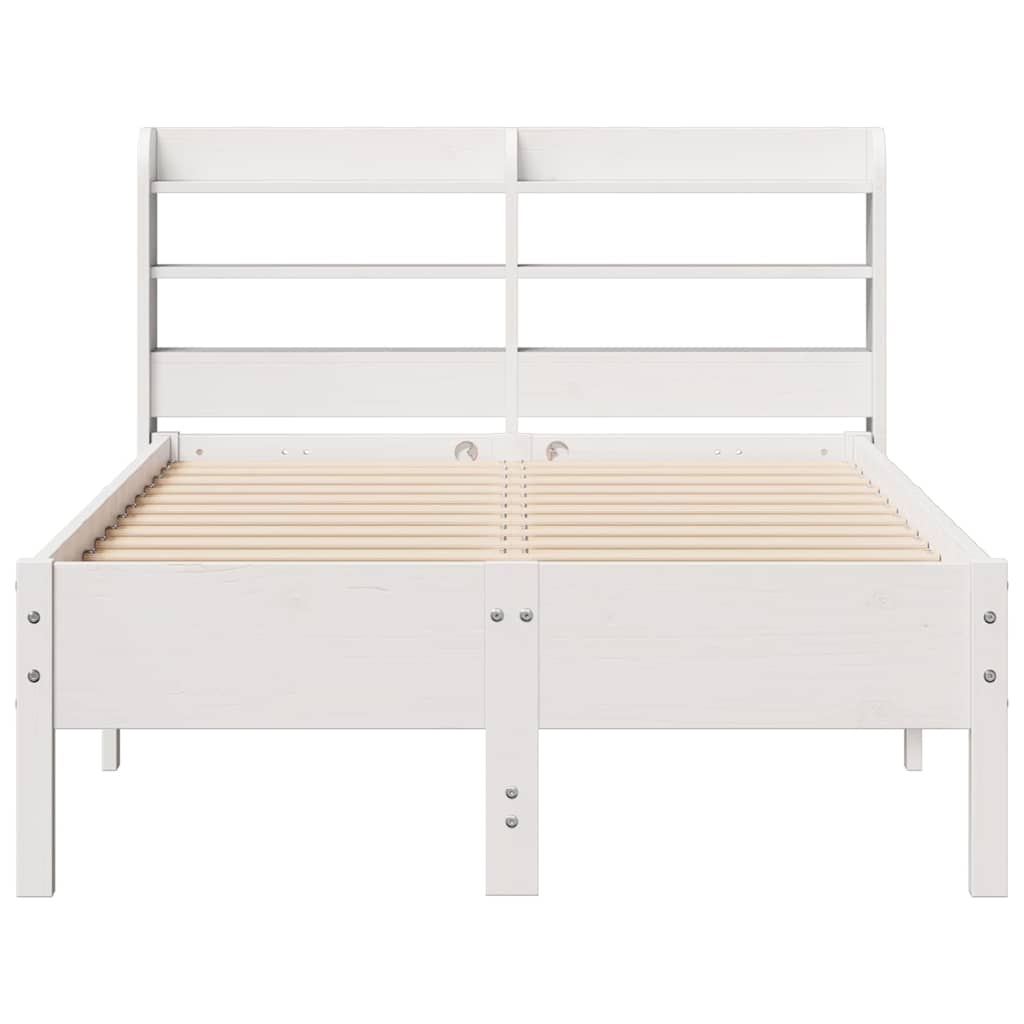 vidaXL Bed Frame without Mattress White 100x200 cm Solid Wood Pine