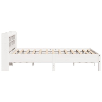 vidaXL Bed Frame without Mattress White 140x190 cm Solid Wood Pine