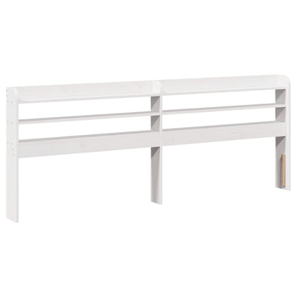 vidaXL Bed Frame without Mattress White 135x190 cm Double Solid Wood Pine