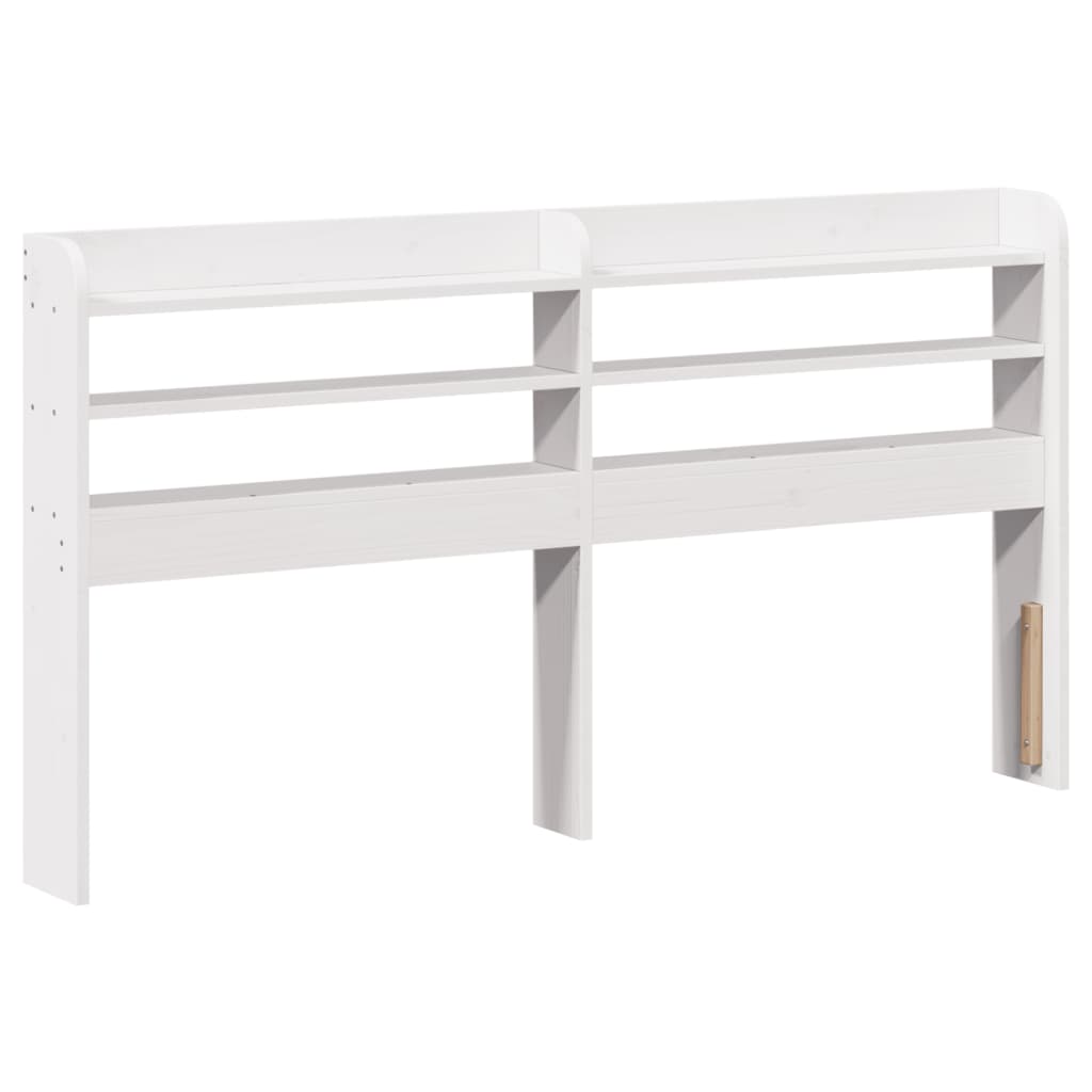vidaXL Bed Frame without Mattress White 135x190 cm Double Solid Wood Pine