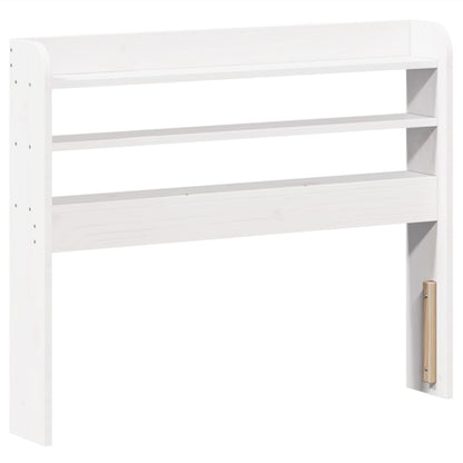 vidaXL Bed Frame without Mattress White 75x190 cm Small Single Solid Wood Pine