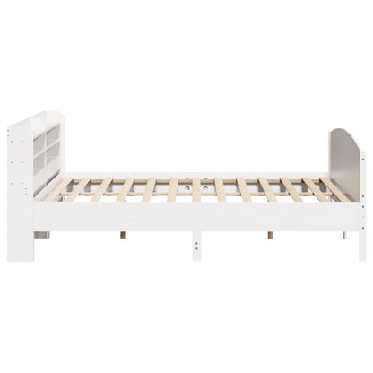 vidaXL Bed Frame without Mattress White 200x200 cm Solid Wood Pine