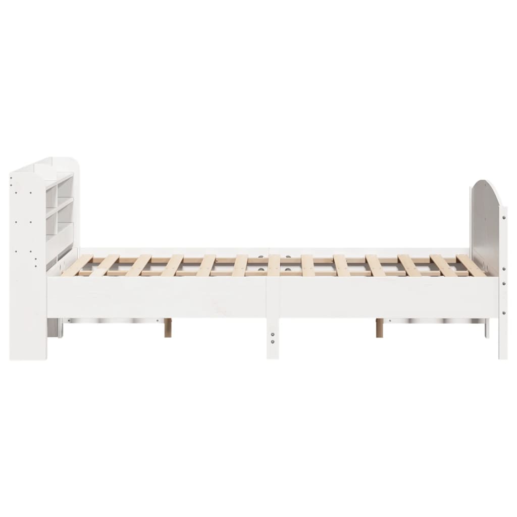 vidaXL Bed Frame without Mattress White 160x200 cm Solid Wood Pine