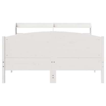 vidaXL Bed Frame without Mattress White 140x200 cm Solid Wood Pine