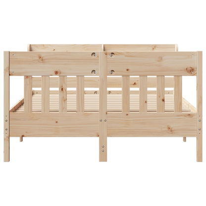 vidaXL Bed Frame without Mattress 160x200 cm Solid Wood Pine