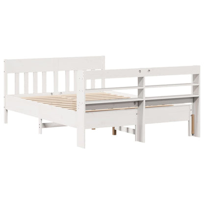 vidaXL Bed Frame without Mattress White 160x200 cm Solid Wood Pine