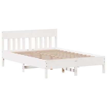 vidaXL Bed Frame without Mattress White 160x200 cm Solid Wood Pine