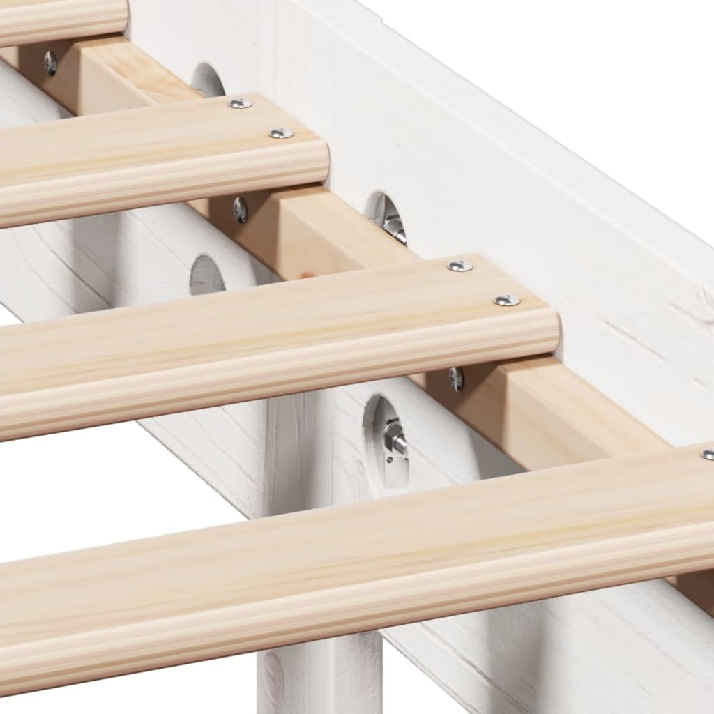 vidaXL Bed Frame without Mattress White 160x200 cm Solid Wood Pine