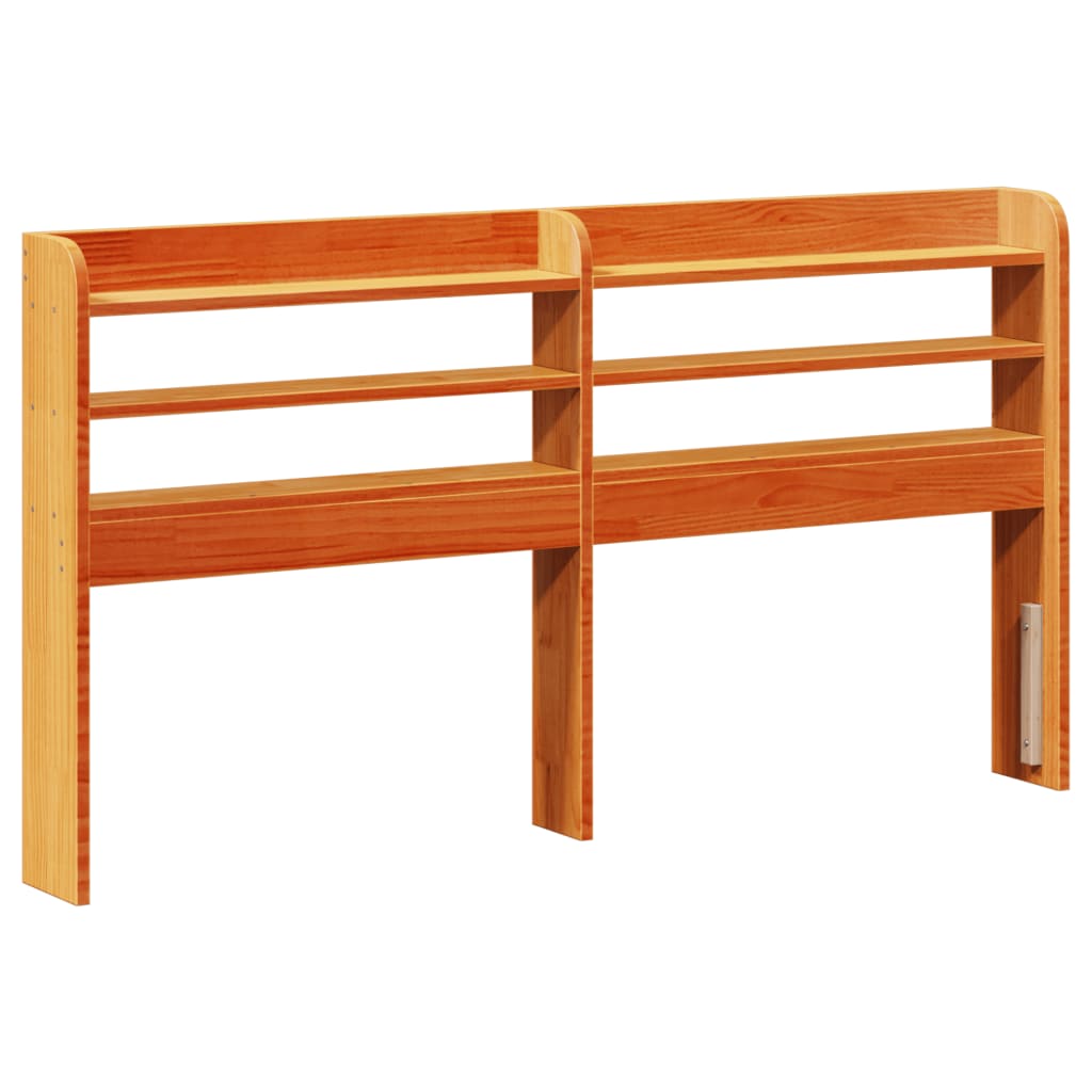 vidaXL Bed Frame without Mattress Wax Brown 140x200 cm Solid Wood Pine