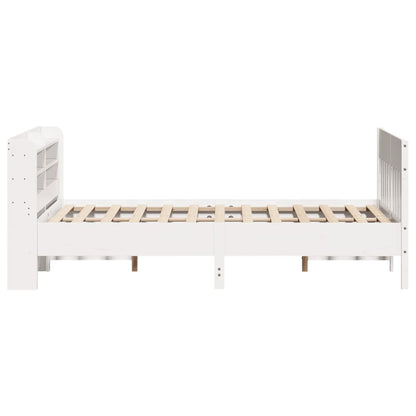 vidaXL Bed Frame without Mattress White 120x190 cm Small Double Solid Wood Pine