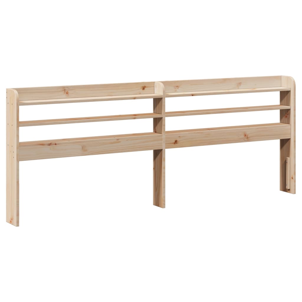 vidaXL Bed Frame with Headboard 180x200 cm Super King Solid Wood Pine