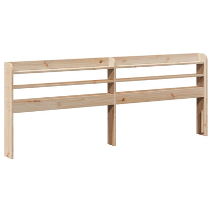 vidaXL Bed Frame with Headboard 180x200 cm Super King Solid Wood Pine