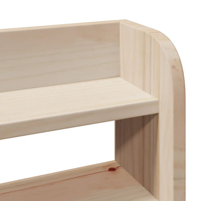 vidaXL Bed Frame with Headboard 135x190 cm Double Solid Wood Pine