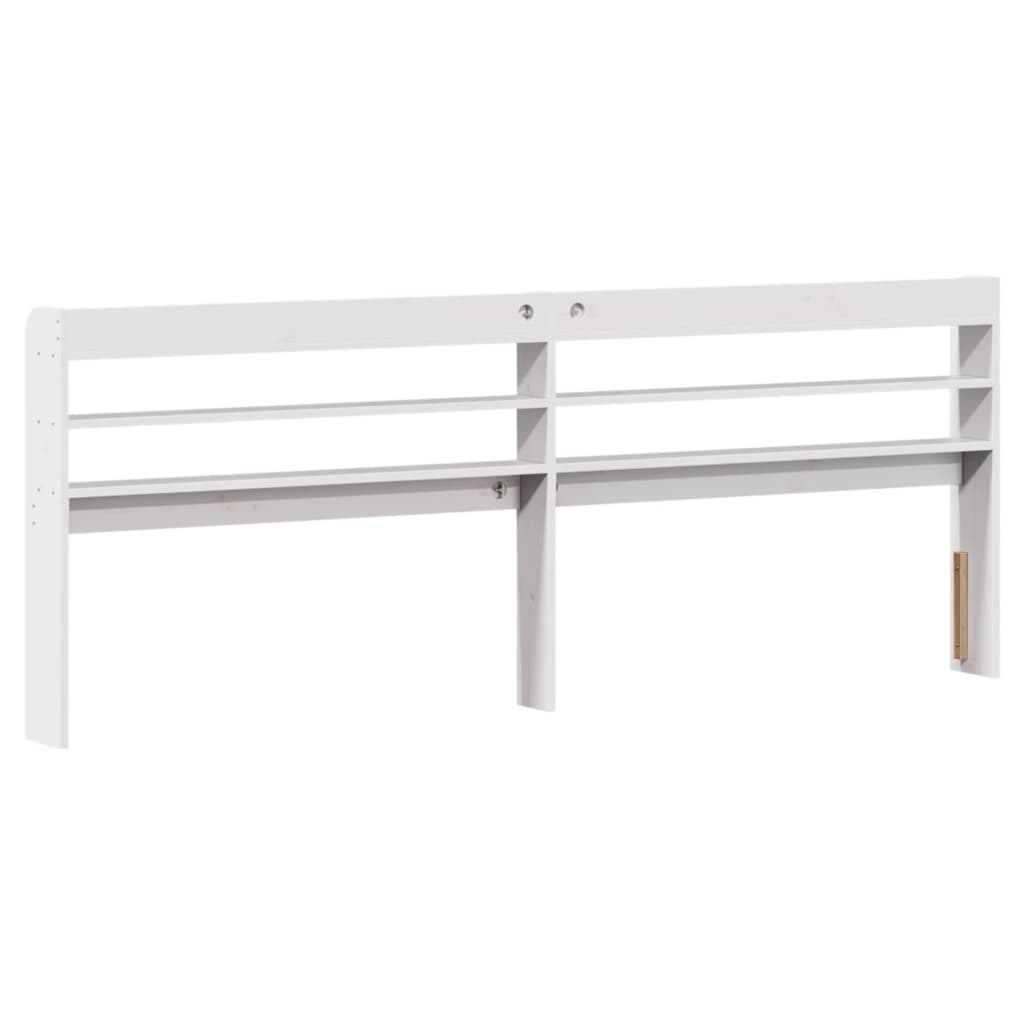 vidaXL Bed Frame without Mattress White 180x200 cm Super King Solid Wood Pine