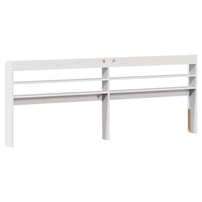 vidaXL Bed Frame without Mattress White 180x200 cm Super King Solid Wood Pine