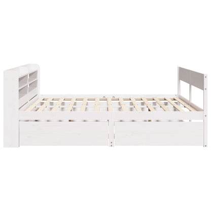 vidaXL Bed Frame without Mattress White 160x200 cm Solid Wood Pine