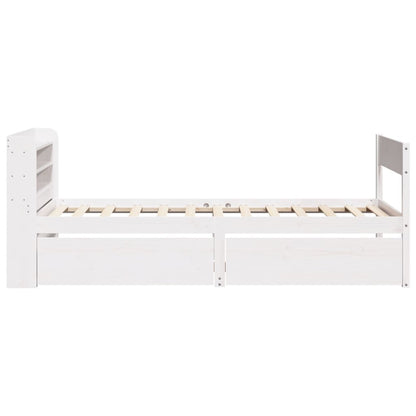 vidaXL Bed Frame without Mattress White 90x200 cm Solid Wood Pine