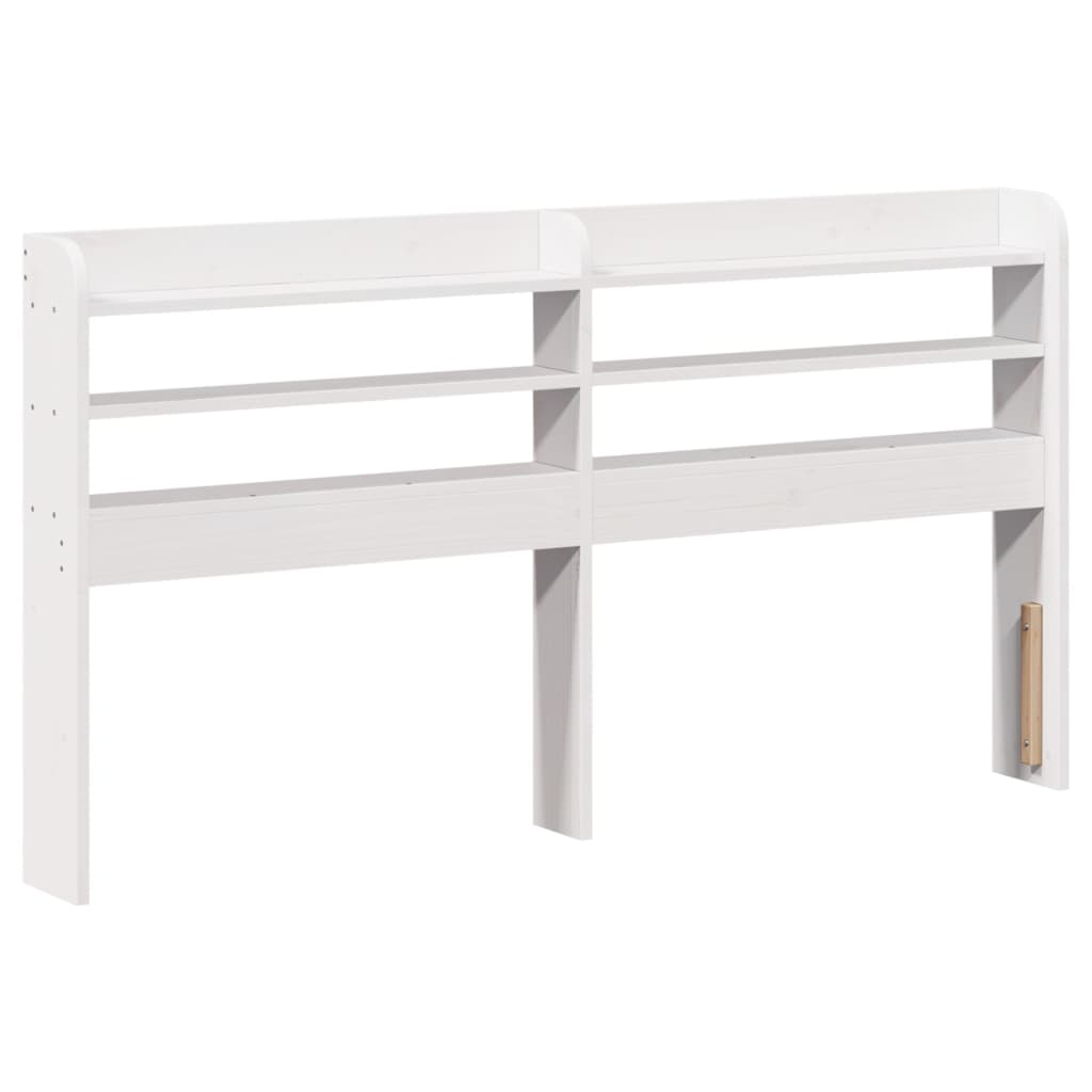 vidaXL Bed Frame without Mattress White 135x190 cm Double Solid Wood Pine