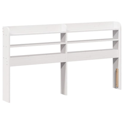 vidaXL Bed Frame without Mattress White 135x190 cm Double Solid Wood Pine