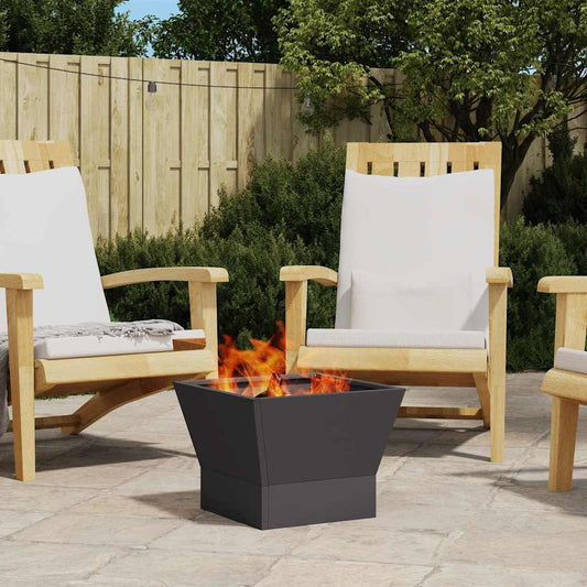 vidaXL Fire Pit Black 40 x 40 x 35 cm Steel