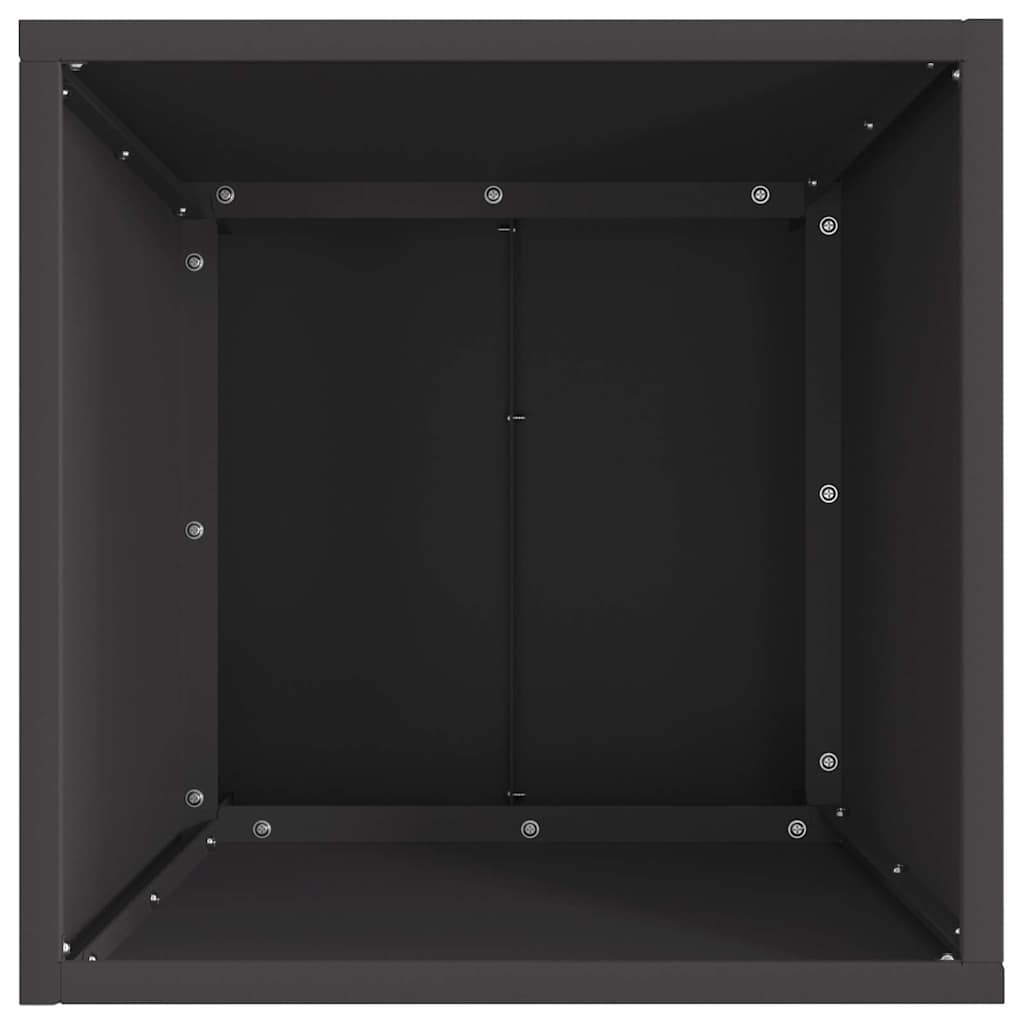 vidaXL Fire Pit Black 40 x 40 x 35 cm Steel
