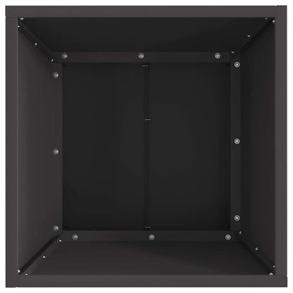 vidaXL Fire Pit Black 40 x 40 x 35 cm Steel