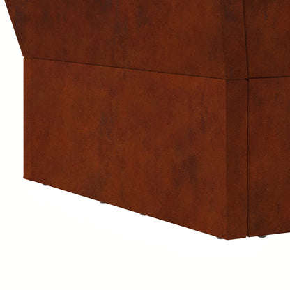 vidaXL Fire Pit Brown 40 x 40 x 35 cm Weathering Steel