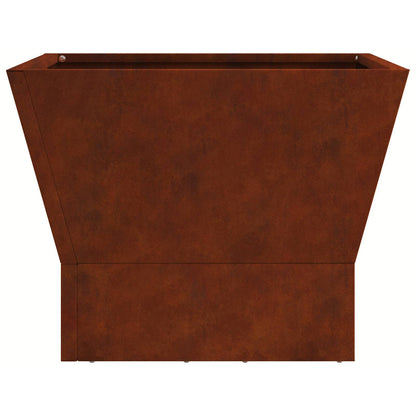 vidaXL Fire Pit Brown 40 x 40 x 35 cm Weathering Steel