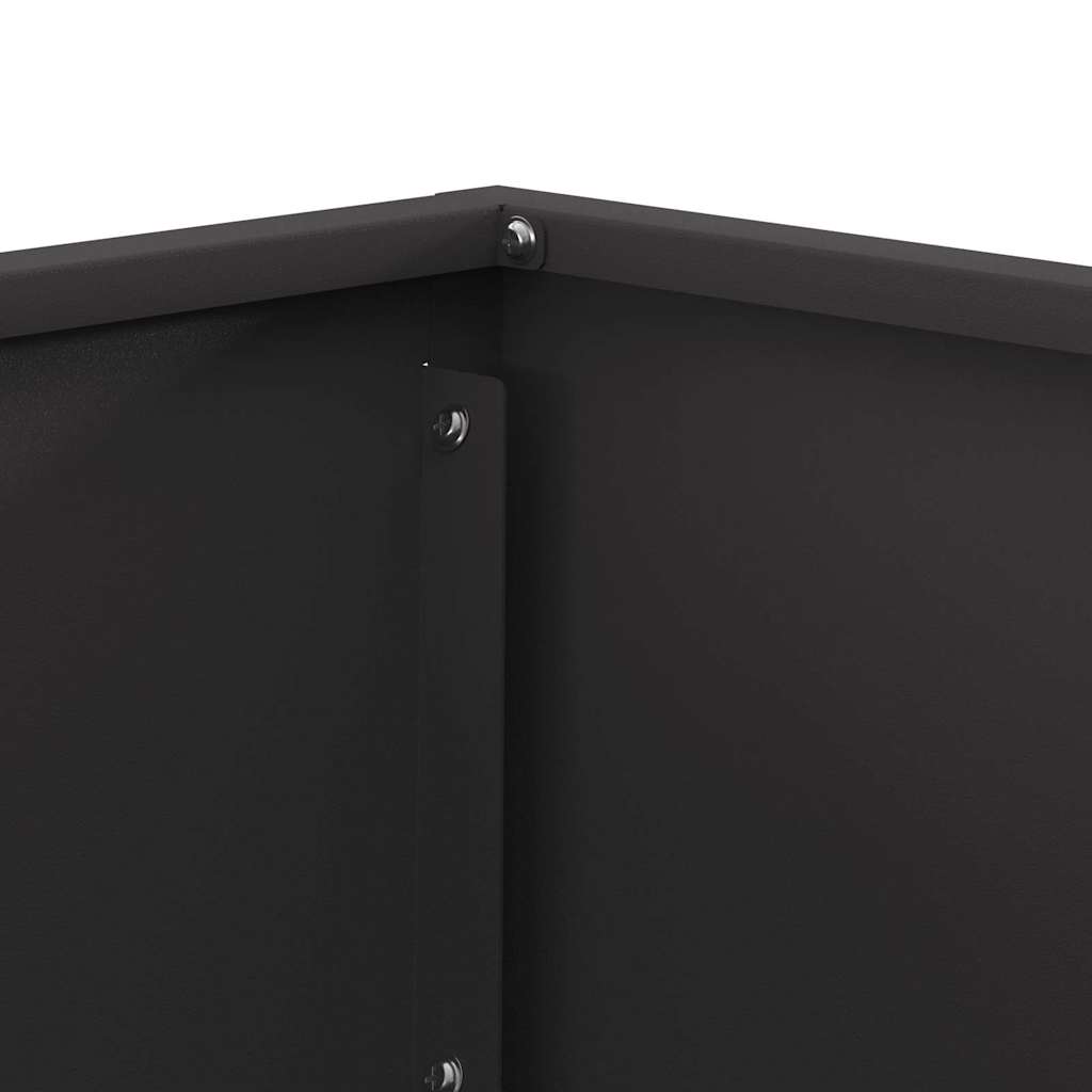 vidaXL Fire Pit Black 60 x 60 x 35 cm Steel