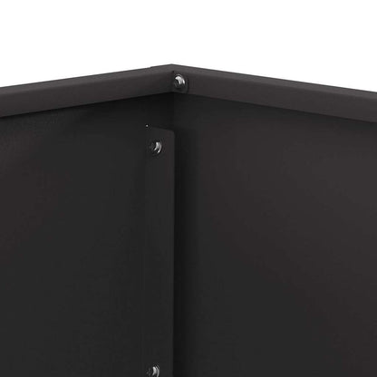 vidaXL Fire Pit Black 60 x 60 x 35 cm Steel