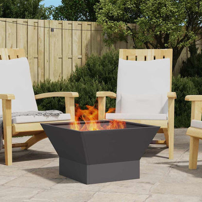 vidaXL Fire Pit Black 60 x 60 x 35 cm Steel