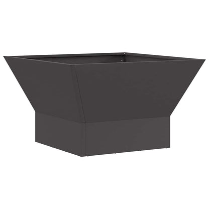 vidaXL Fire Pit Black 60 x 60 x 35 cm Steel