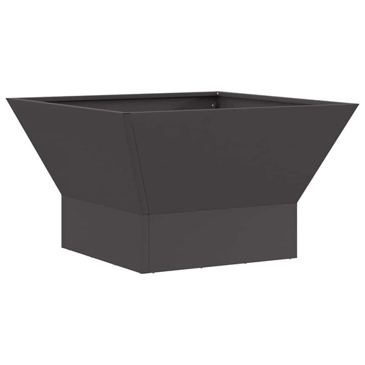vidaXL Fire Pit Black 60 x 60 x 35 cm Steel