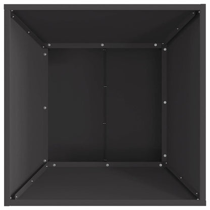 vidaXL Fire Pit Black 60 x 60 x 35 cm Steel
