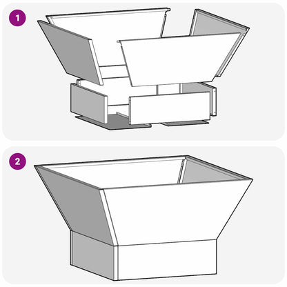 vidaXL Fire Pit Black 60 x 60 x 35 cm Steel