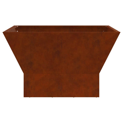 vidaXL Fire Pit Brown 60 x 60 x 35 cm Weathering Steel