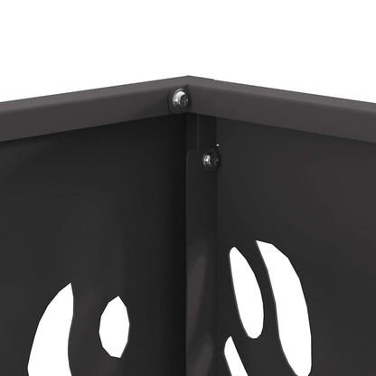 vidaXL Fire Pit Black 40 x 40 x 40 cm Cold-rolled steel