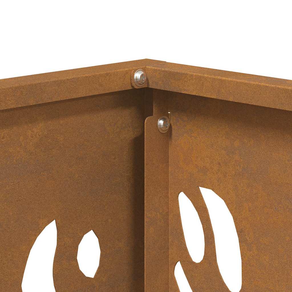 vidaXL Fire Pit Brown 40 x 40 x 40 cm Weathering steel