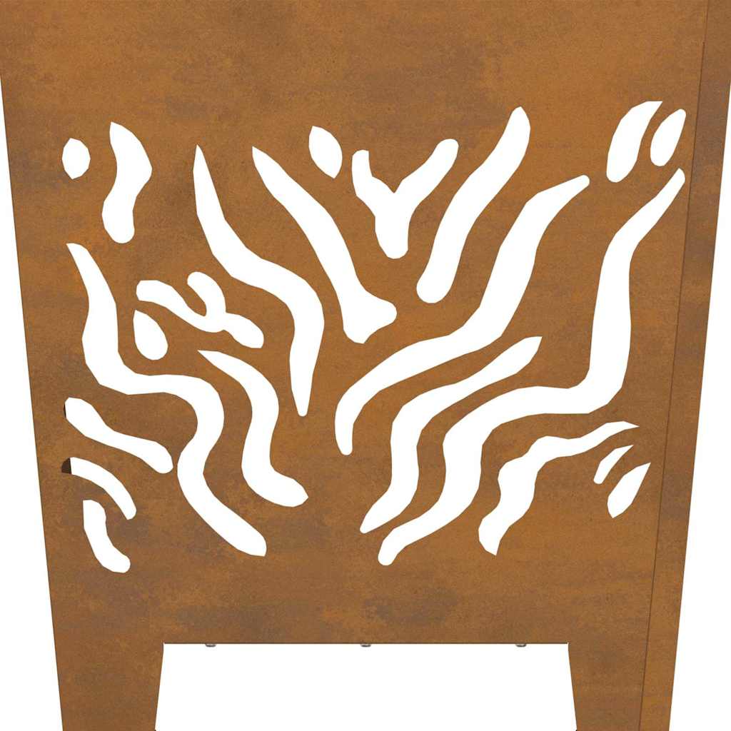 vidaXL Fire Pit Brown 40 x 40 x 40 cm Weathering steel