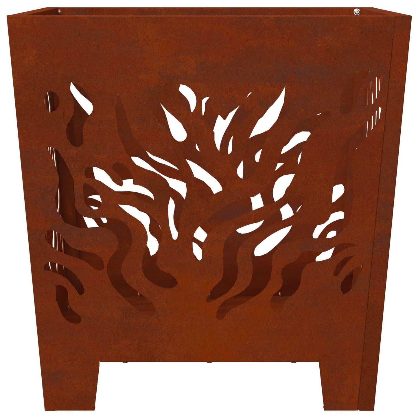 vidaXL Fire Pit Brown 40 x 40 x 40 cm Weathering steel