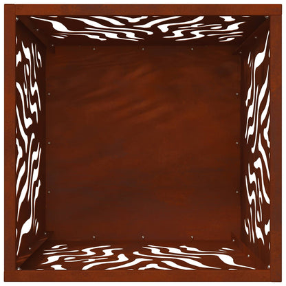 vidaXL Fire Pit Brown 40 x 40 x 40 cm Weathering steel
