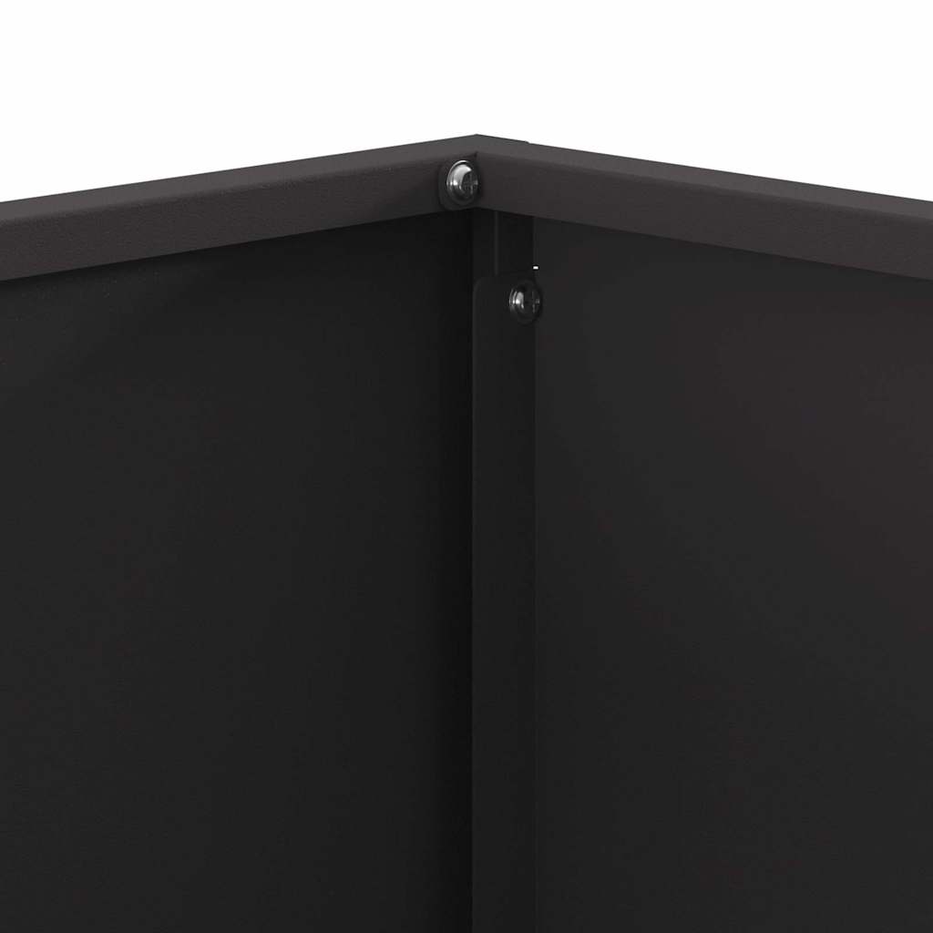vidaXL Fire Pit Black 60 x 60 x 40 cm Weathering steel