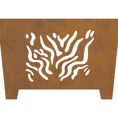 vidaXL Fire Pit Brown 60 x 60 x 40 cm Weathering steel