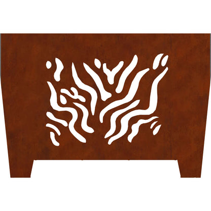 vidaXL Fire Pit Brown 60 x 60 x 40 cm Weathering steel