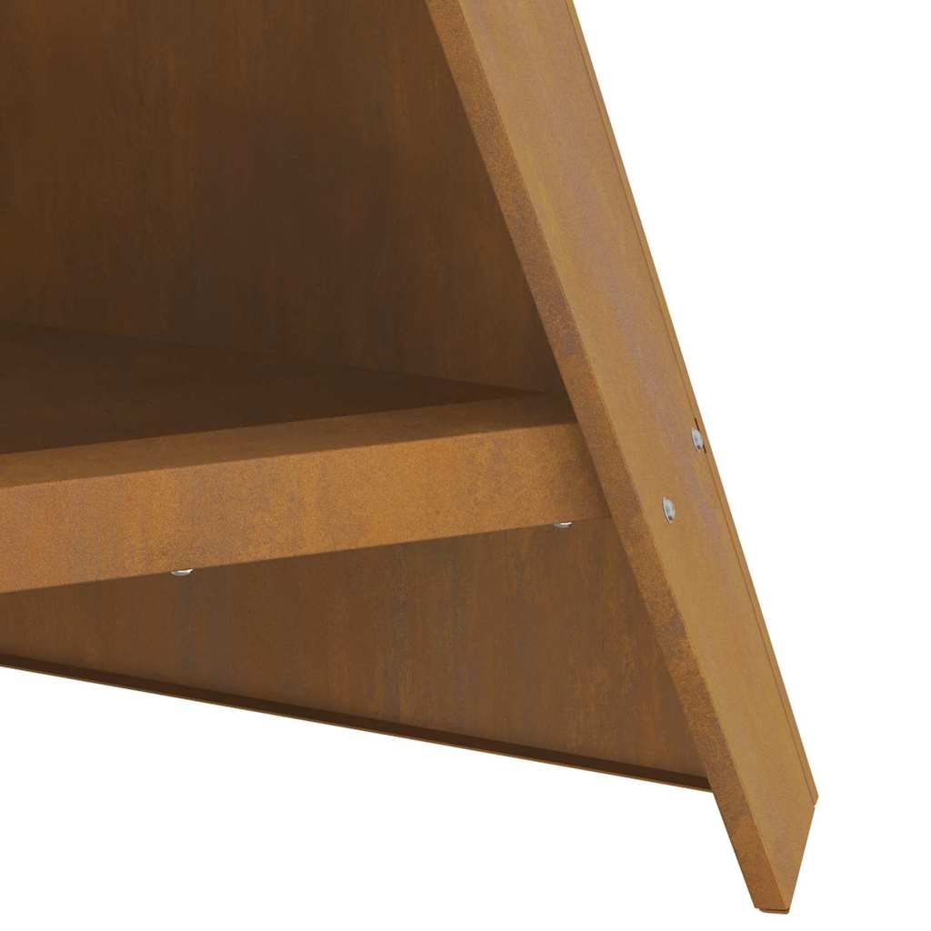 vidaXL Fire Pit Brown 58 x 40 x 100 cm Weathering steel