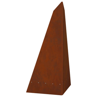 vidaXL Fire Pit Brown 58 x 40 x 100 cm Weathering Steel