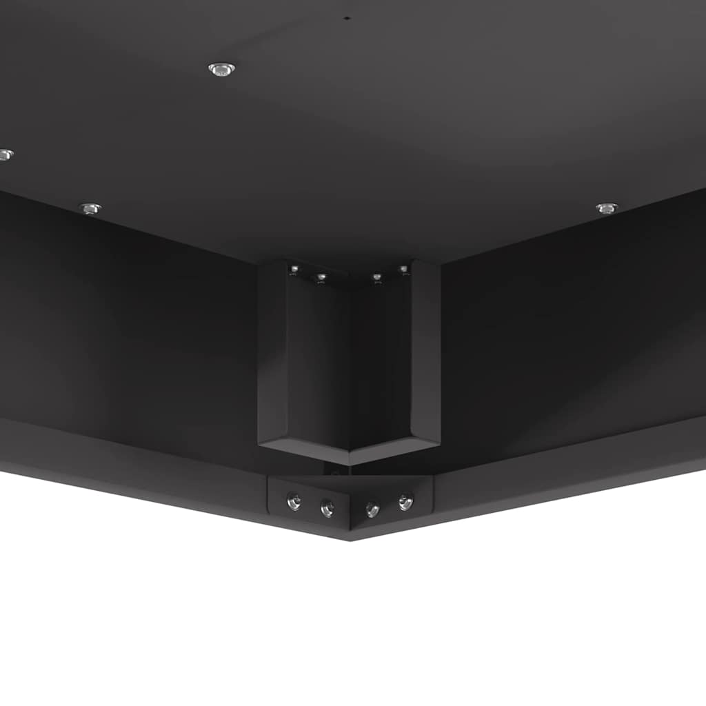 vidaXL Fire Bowl Black 60 x 60 x 30 cm Weathering Steel