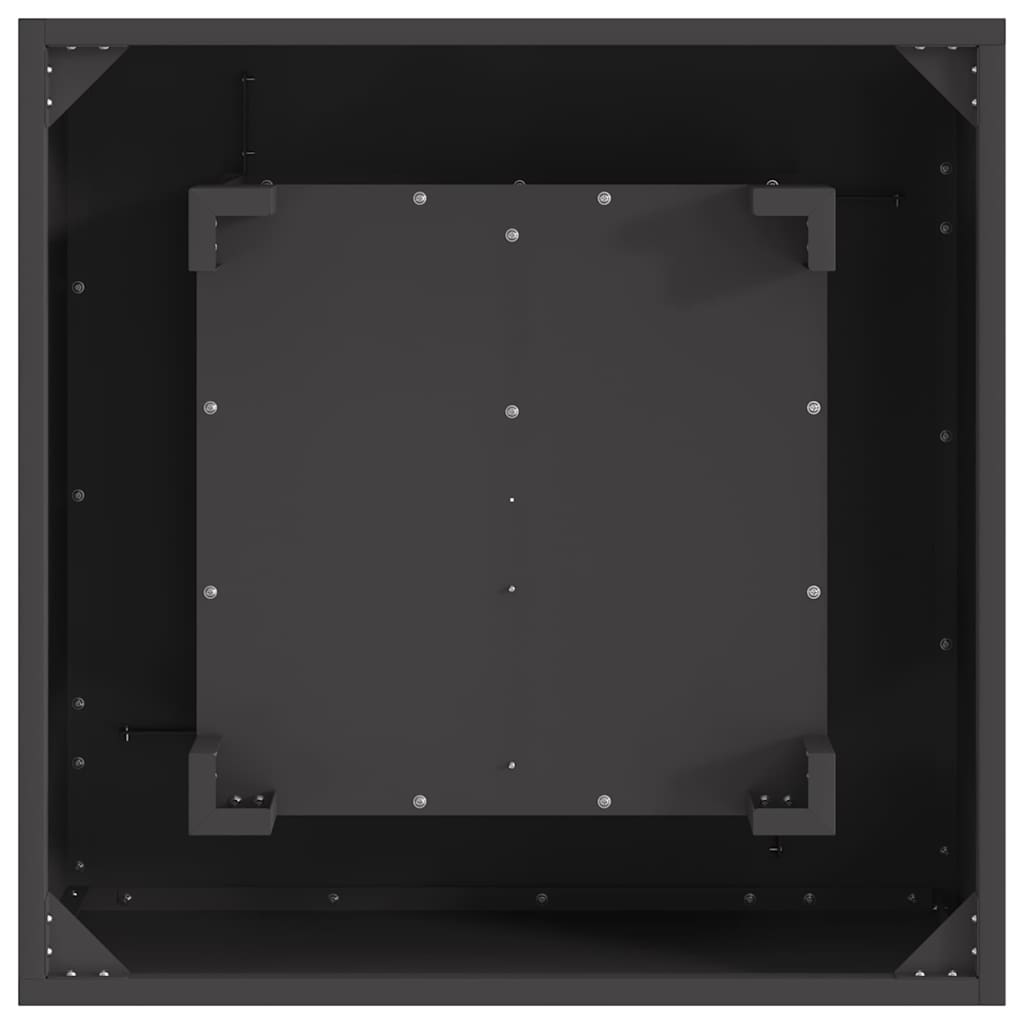 vidaXL Fire Pit Black 60 x 60 x 30 cm Steel