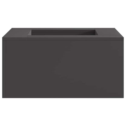 vidaXL Fire Bowl Black 60 x 60 x 30 cm Weathering Steel