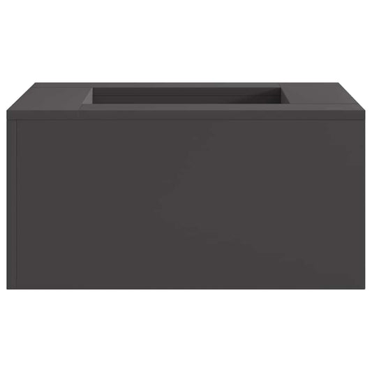 vidaXL Fire Bowl Black 60 x 60 x 30 cm Weathering Steel